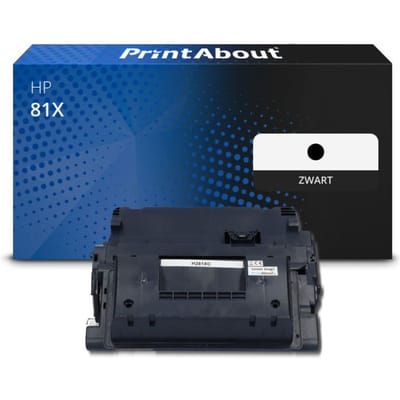 PrintAbout huismerk Toner 81X (CF281X) Zwart Hoge capaciteit Geschikt voor HP