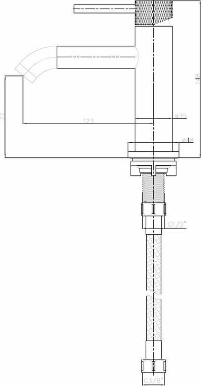 Wiesbaden Ribbd fonteinkraan 1/2" geborsteld staal