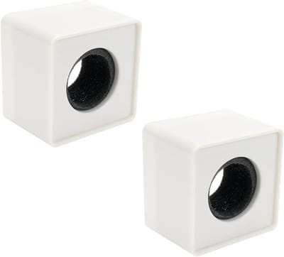 2 Stuks Microfoon Standaards voor Interviews - Vierkante Vlaggen