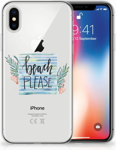 Apple iPhone X | Xs Telefoonhoesje met Naam Boho Beach