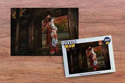 Puzzel Geisha bij Gion in Japan - Legpuzzel - Puzzel 500 stukjes