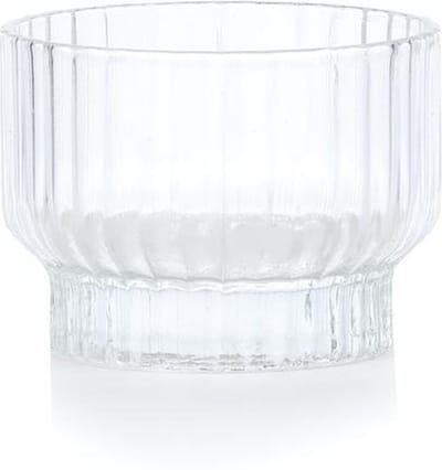 XLBoom Volta Theelicht - in Glas - Transparant - 9 × 9 × 7 cm