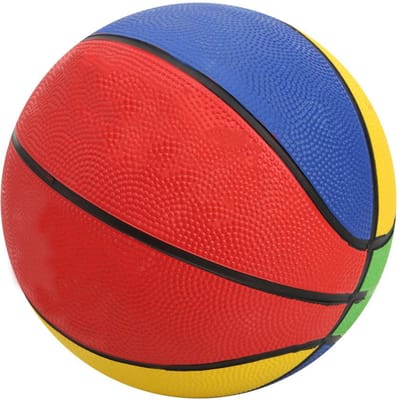 Caoutchouc N°3 Petit Lapin Blanc Bonne Élasticité Enfants Maternelle Mini Résistant à l'Usure Extérieur Ballon de Basket pour 1 5