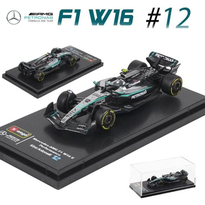 Bburago 1:64   F1 Sf25 Mclaren Ferrari Red Bull Mercedes-Amg Alliage Modèle de Voiture Série de Modèles de Voiture Cadeau de Noël Jouets