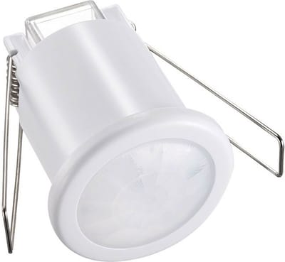 Bewegingssensor PIR - Kozolux - 6m - Max 200W - 360D - Inbouw - Rond - Wit