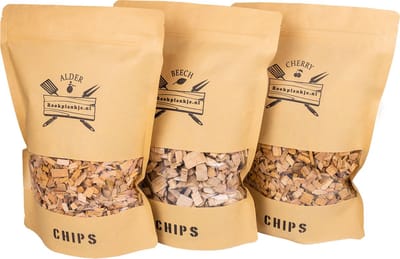Chips Assortiment Elzen, Beuken, Kersen | BBQ | Rookhout | Kadopakket