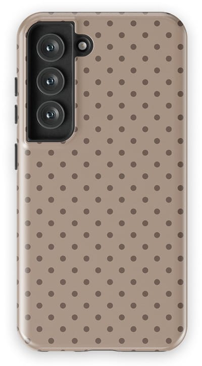 Polka Dots Hoesje Samsung Galaxy S23 | Geschikt Voor Mag | Stippen Design Backcover Samsung Galaxy S23 Sandstone Dots