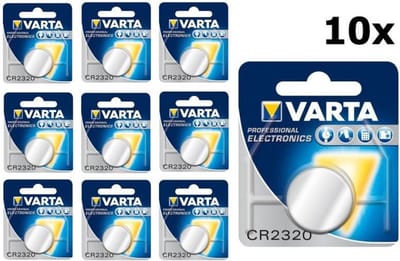 10 Stuks Varta CR2320 lithium knoopcel batterij