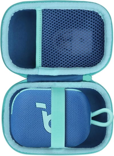 Duurzame Hard Case voor Ultra Draagbare Waterdichte Bluetooth Speaker - Bescherming en Stijl in Blauw en Mintgroen