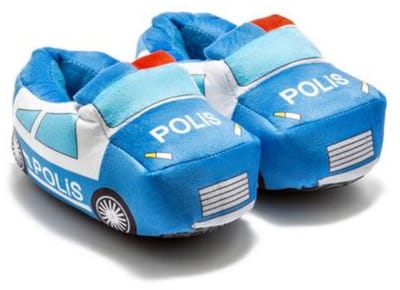 Berussa - Twigy Kinderen Pluche Pantoffels - Dames Sloffen – Pantoffels Dieren -Polis Patroon 24/29