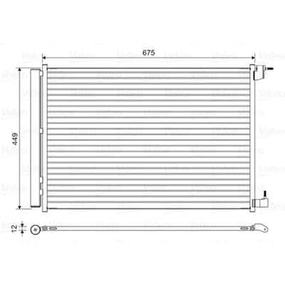Condensator, airconditioning VALEO 814468