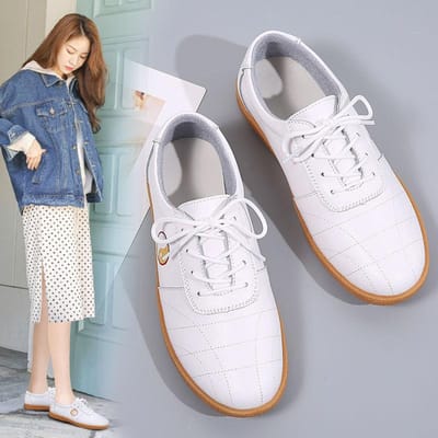 Lente Tai Chi Schoenen voor Dames Koeienleer Zachte Rundspees Zool Vechtsport Schoenen voor Herfst Tai Chi Oefenschoenen voor Dames Sportschoenen 36 gray