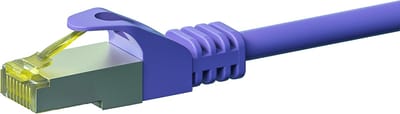 Danicom Cat7 S/FTP (PIMF) patchkabel - 0,25 meter paars - netwerkkabel - internetkabel - UTP kabel - RJ45 - 10000 mbit/s
