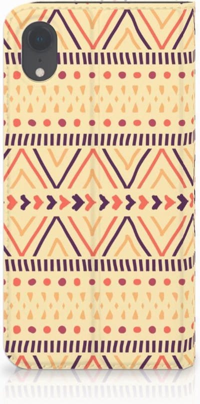 Apple iPhone Xr Hoesje met Magneet Aztec Yellow