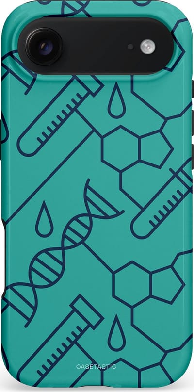 Casetastic hoesje geschikt voor Apple iPhone Air - MagSafe - Dubbellaagse bescherming - DNA Creaties - Fashion Case - Turquoise