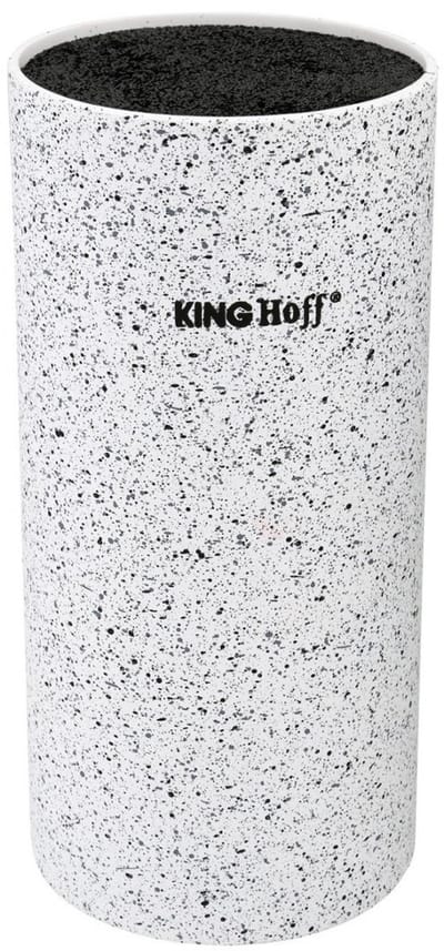 Kinghoff - Messenblok - Marmeren Afwerking - 8-inch Vaatwas Veilige Inzet