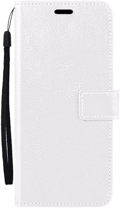 Hoesje Met Pasjeshouder - Geschikt voor Samsung Galaxy A26 - Luxe Bookcase Portemonee - Flip Case - Kunstleer Book Case - Flipcase - Book Cover - Walletcase - Portemonneehoes - Wit