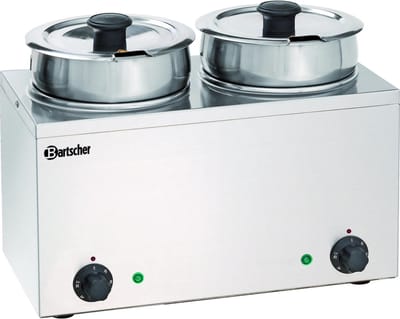 Bain Marie Hotpot - Elektrisch - 2x 3,5 Liter - Bartscher 606035 - Horeca & Professioneel