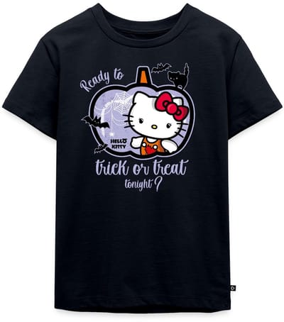 Hello Kitty Halloween Trick Of Treat Premium T Shirt Kinderen