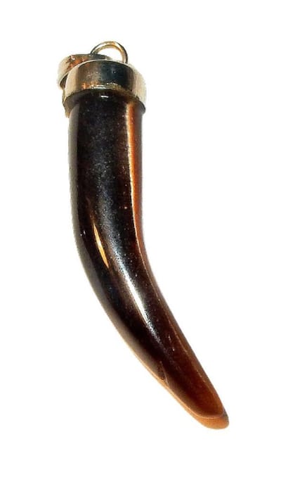 Tand Hanger van Kattenoog Zwart
