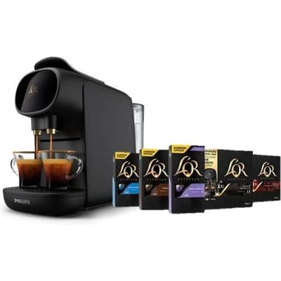 Philips L'OR Barista Sublime Koffiezetapparaat LM9012/65 - Geschikt voor Capsules - Koffiecupmachine en 50 Espresso en Barista Capsules - Zwart