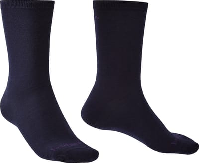 Bridgedale Unisex Wandelsokken Liner 2-pack Navy 36-39