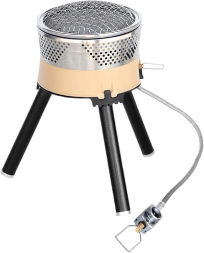 Kampeerbrander - Draagbare Kooktoestel - Outdoor Koken - Winddicht Systeem - Opvouwbaar Ontwerp - Khaki