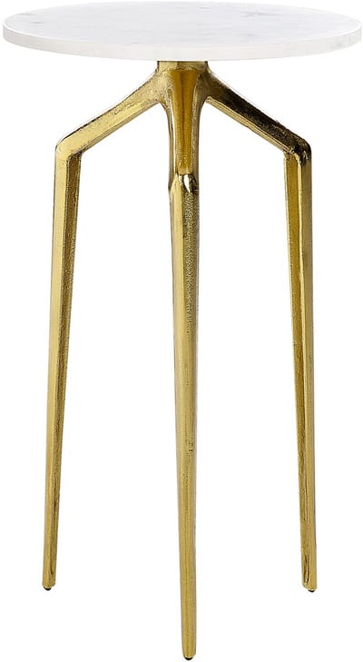 TILPA - Bijzettafel - Wit - Marmer