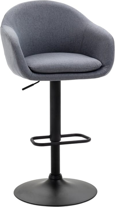 Barkruk met voetensteun - Barkrukken - Kruk - Stoelen - Grijs - 54 cm x 54 cm x 112 cm