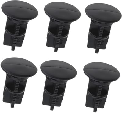 Dailygoods- Scharnierpennen 6 Stuks - Kunststof - Reserveonderdelen voor 240 L Vuilnisbak - Duurzaam - Robuuste Pinnen - Ideale Oplossing voor Afvalcontainerdeksel - Afvalcontaineronderdelen
