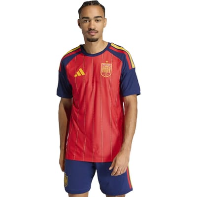 Adidas Spanje 26 Thuis Authentiek Shirt Levendig Rood Unisex Tops JN4366 XS blue