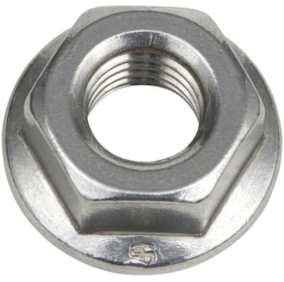 Wurth - DIN 6923 vergelijkbaar A2 RVS blank borgvertanding - Borgtandmoer Roestvast staal A2, blank - x 100 st