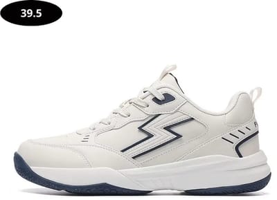 Bovista Tennisschoenen - Heren - Dames - Tenniskleding - Indoor - Outdoor - Beige & Blauw - Maat 39.5