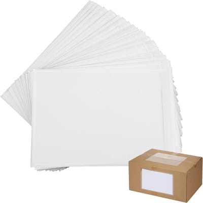 1000x Zelfklevende Verzendlabel Hoezen - Doorzichtige Pakbon & Factuur Enveloppen 15x22 cm