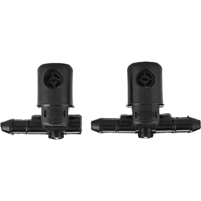 2 stuks ruitenwissersproeiers voor auto's, geschikt voor Buick en Opel (modelnummer 12782509) black