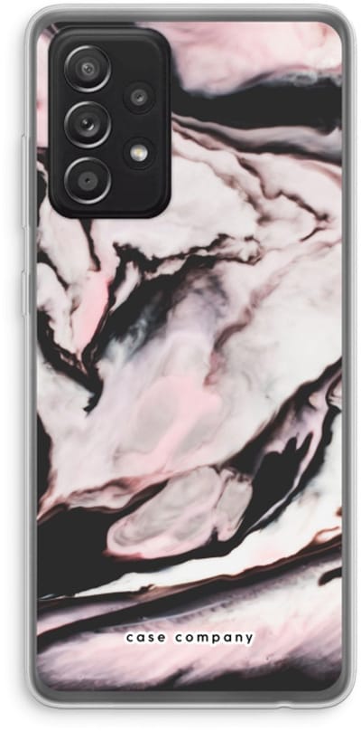 Case Company® - Hoesje geschikt voor Samsung Galaxy A52s 5G hoesje - Roze stroom - Soft Cover Telefoonhoesje - Bescherming aan alle Kanten en Schermrand
