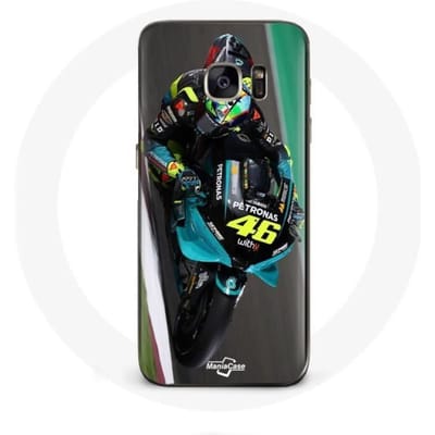 Hoesje - Valentino Rossi - Samsung Galaxy S7 Edge - Zwart - Hard - Bescherming