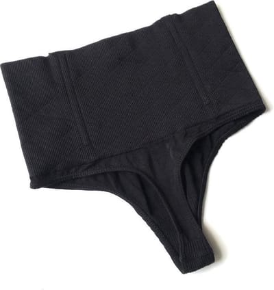Finnacle - Correctie Ondergoed - Shapewear - High Waist String - Zwart - Maat 40/42 - 3 Stuks