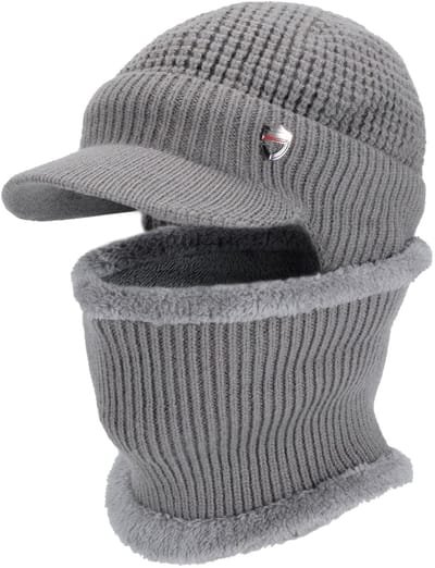 Dailygoody - Warme fleece bivakmuts - Winddicht skimasker - Comfortabel voor outdoor sporten - Unisex - Ideaal voor winterse activiteiten - Houdt hoof...