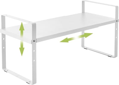 Uitbreidbaar en Stapelbaar Kastplank Organizer voor Keuken