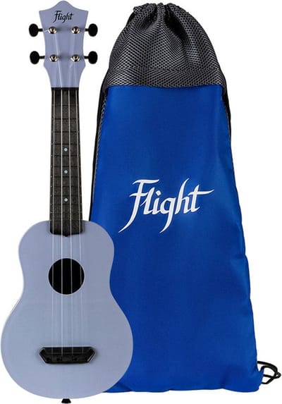 Flight UTS-35 FOG Ultra Travel Soprano Ukulele met Polycarbonate Body en Fluorocarbon Snaren