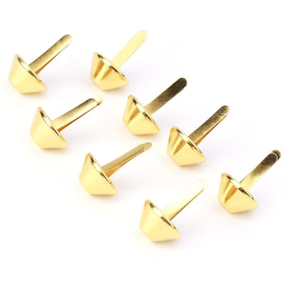 50 stuks Portemonnee Handtas Kegelvormige Voetjes Nagelkop Stud Spike Leer Ambachtelijke Benodigdheden Gold 15mm