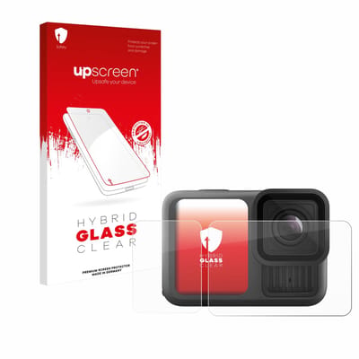 upscreen - Screenprotector voor GoPro Hero 13 Black Creator Edition - Folie Beschermfolie Beschermglas transparant