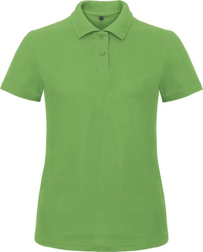 Dames Polo ID.001 Groen merk B&C maat M