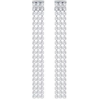 Swarovski Driee rij Kristal Unisex Sieraden 5293087 Silver white