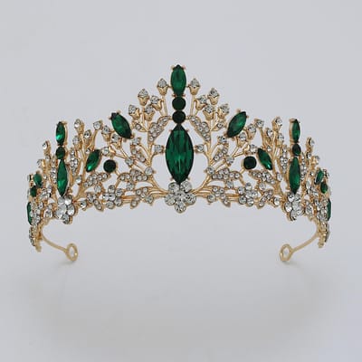 Bruidskroon Barok Strass Bruidskroon Hoofddeksel Sfeervolle Bruidsjurk Accessoires Kroon