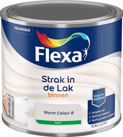 Flexa - Strak In De Lak Binnenlak Mat - Warm Colour 8 - Mengverf - 500 Ml