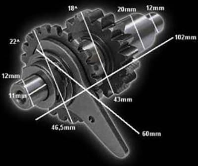 Boite de vitesse origine pour Quad Bashan 200 BS200S-7 Quad chinois Neuf