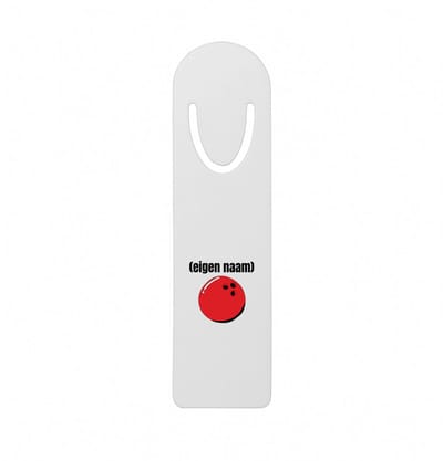 Hacebo® - bowlingbal met eigen naam metalen boekenlegger - Bowlen - ieman die graag bowlt - sport bal - wedstrijdsport - cadeau - verjaardag - kado Bladwijzer boekenleggers - 12.7 cm x 3.2cm