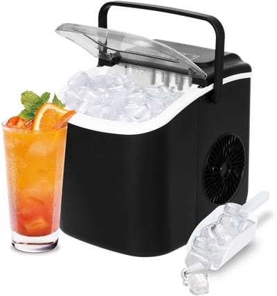 AMA® Ijsblokjesmachine - Ijsblokmachine - Ijsblokjesmaker - Inclusief Ijsschep - 1,3 Liter